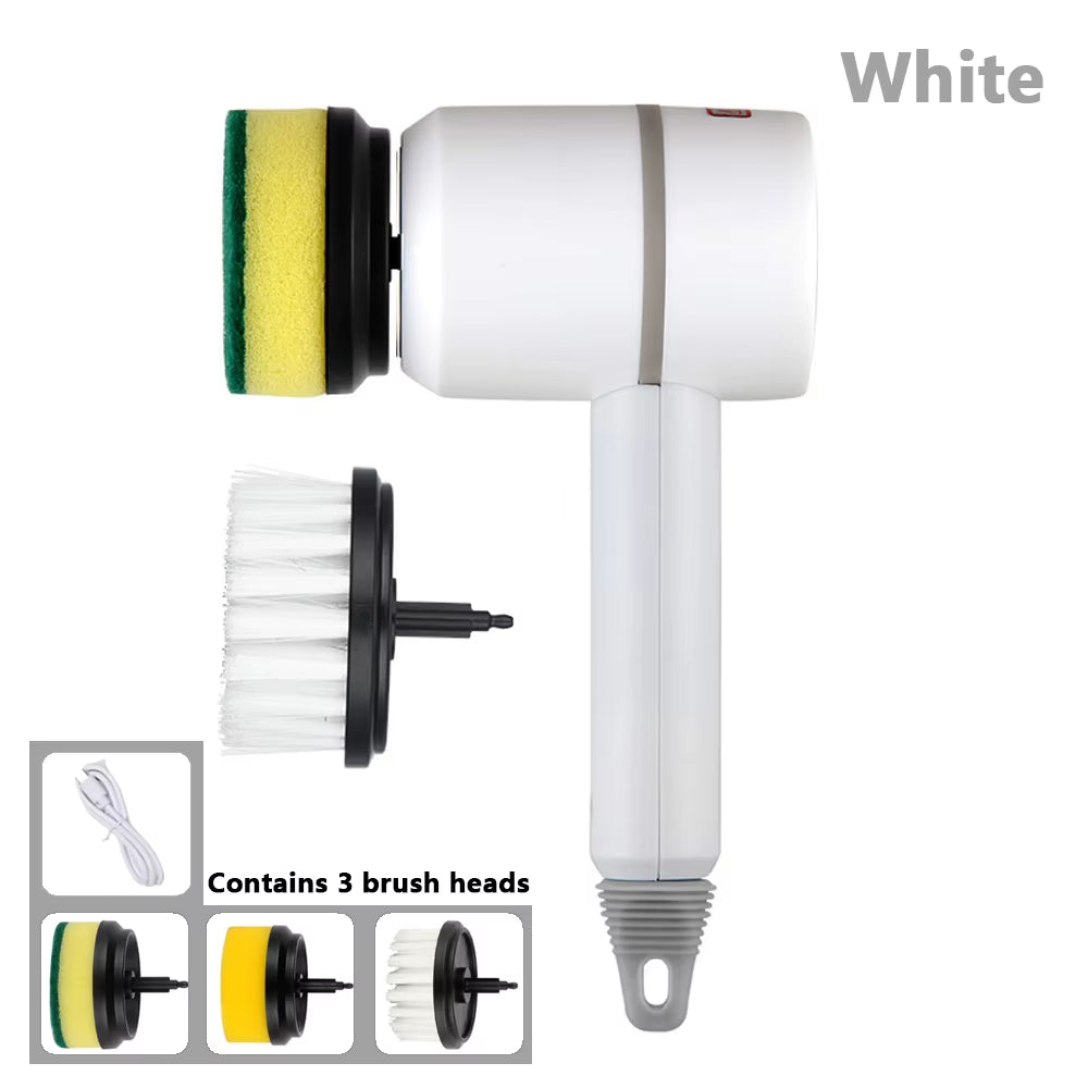 Revolutionary Electric Cleaning Brush - Effortless Dishwashing & Tile Scrubbing with USB Rechargeable Convenience